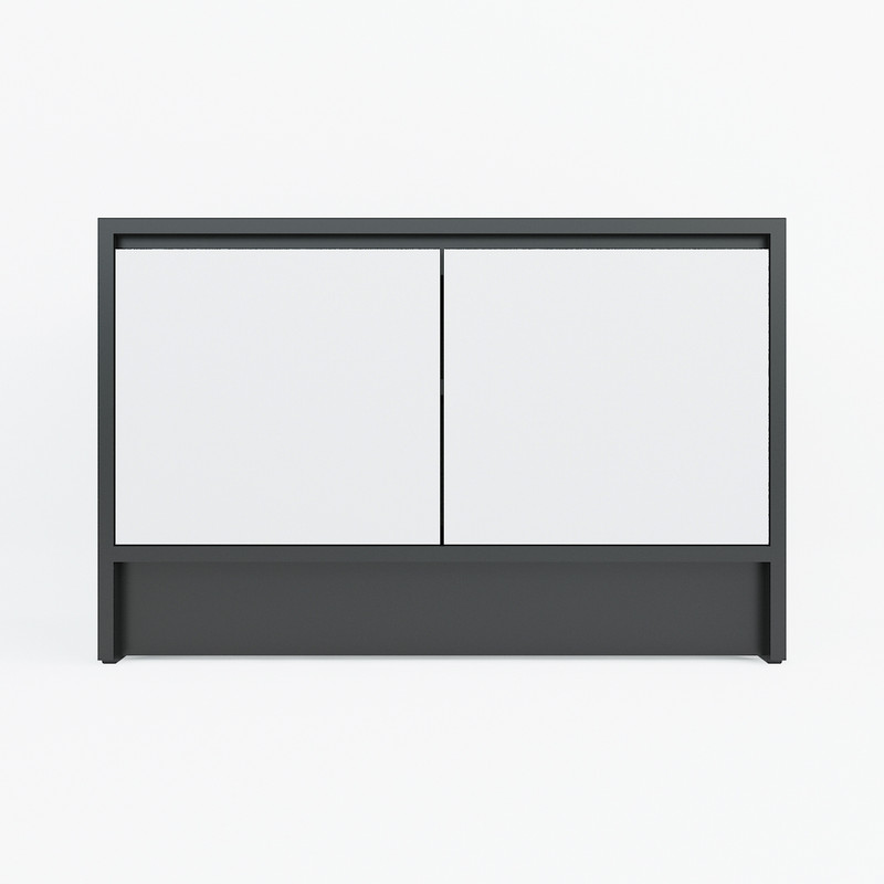 Тумба під взуття А-174 чорний-білий