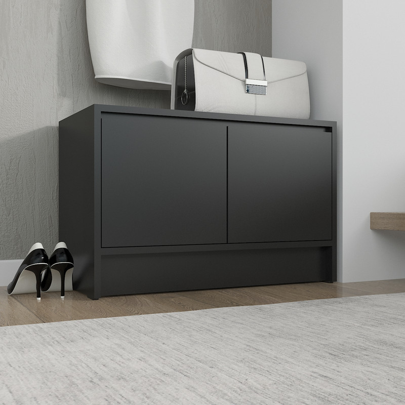 Тумба під взуття А-174 чорний матовий