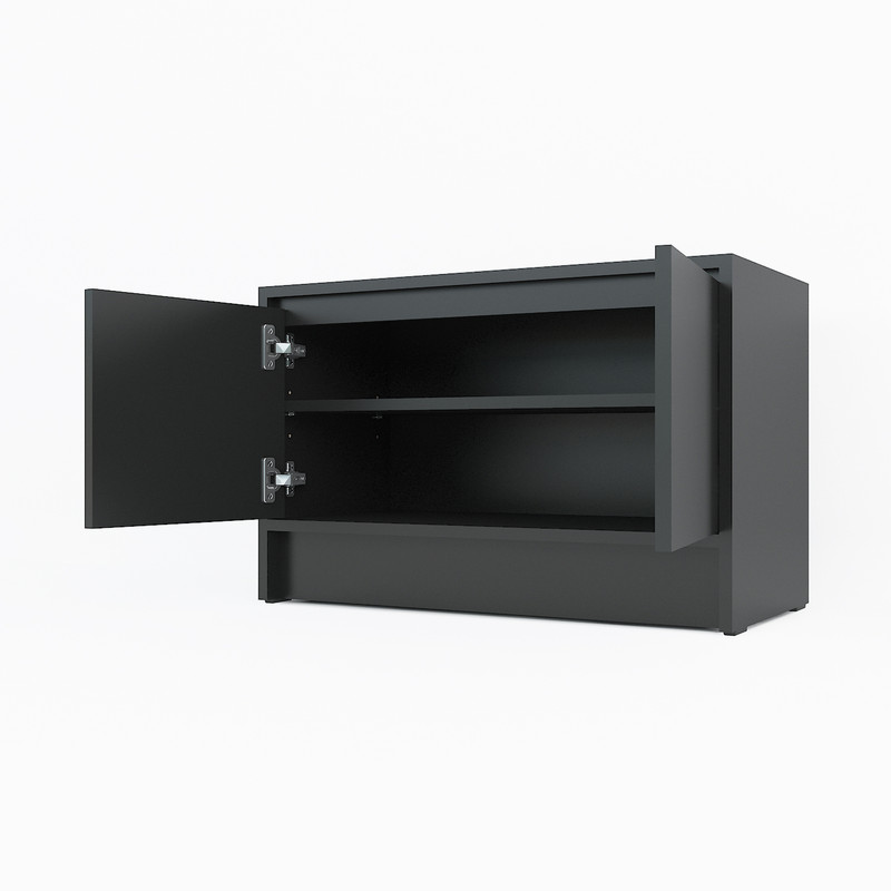 Тумба під взуття А-174 чорний матовий