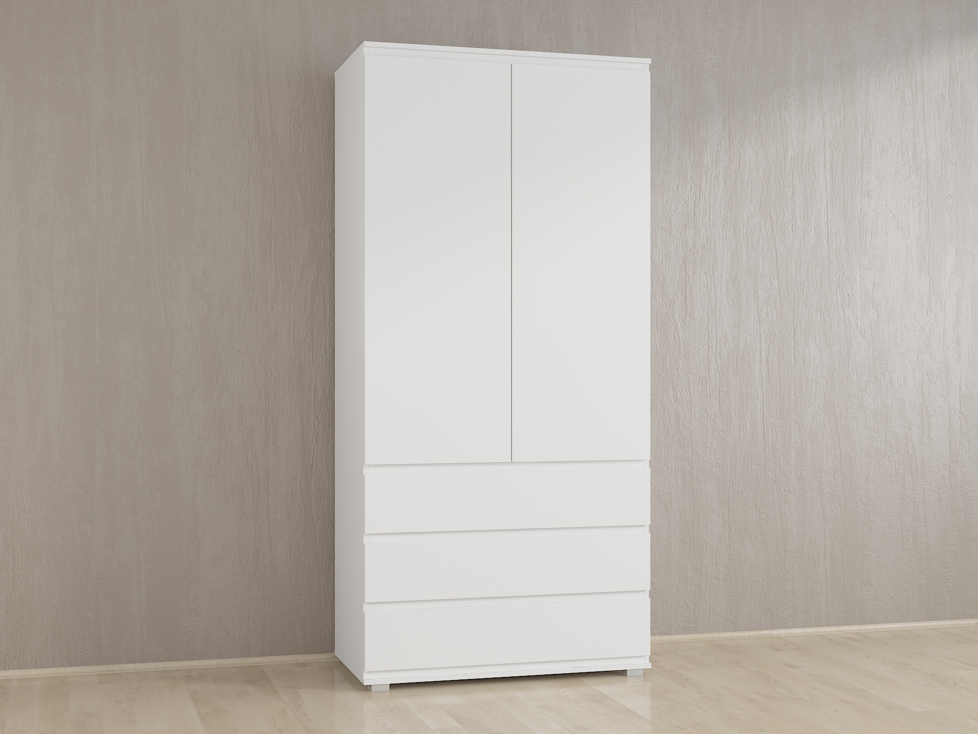 Шафа з полицями без ручок Б-1 білий