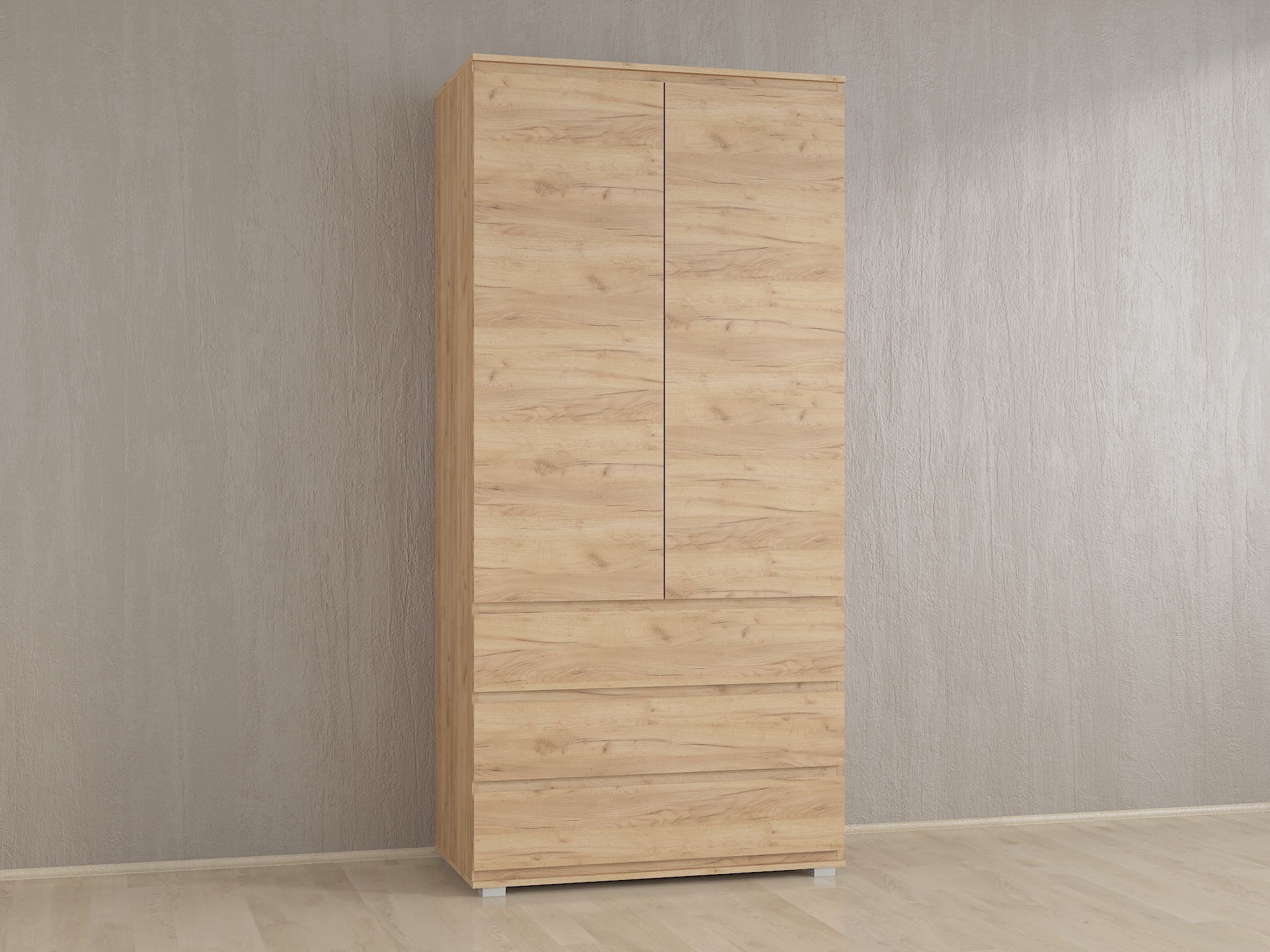 Шафа з полицями без ручок Б-1 дуб крафт