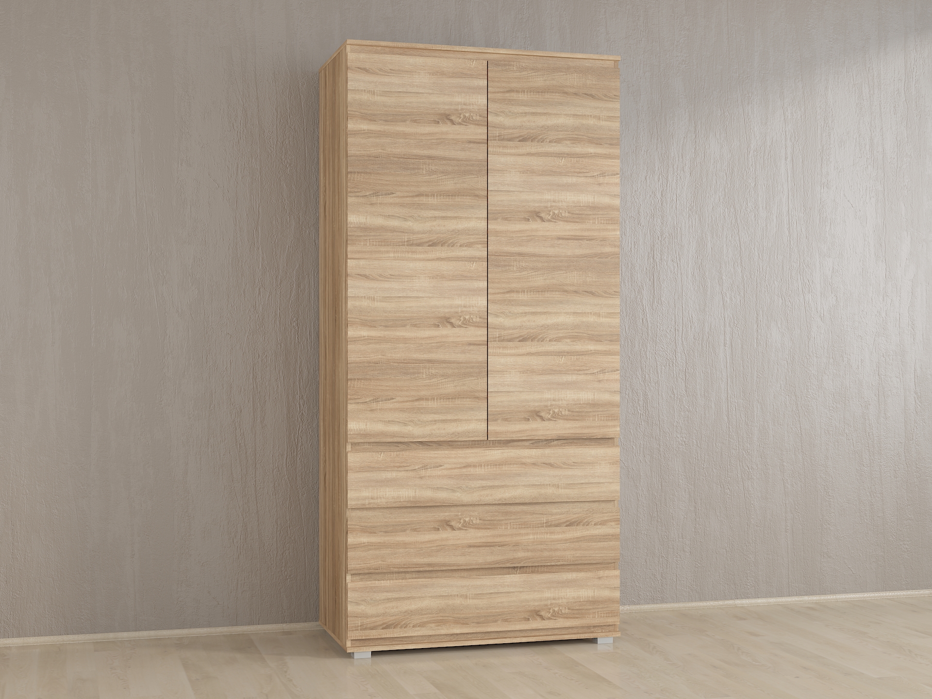 Шафа з полицями без ручок Б-1 дуб сонома