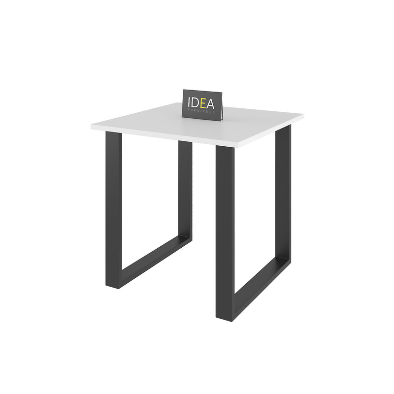 Стіл лофт 740*740мм, А-142 білий