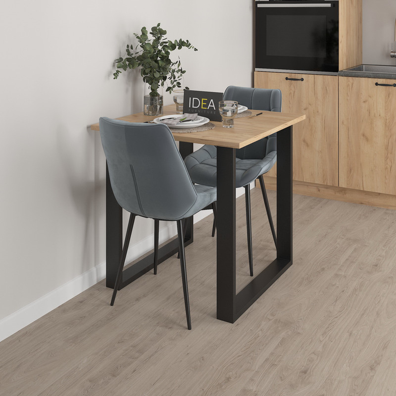 Стіл лофт 740*740мм, А-142 Дуб крафт