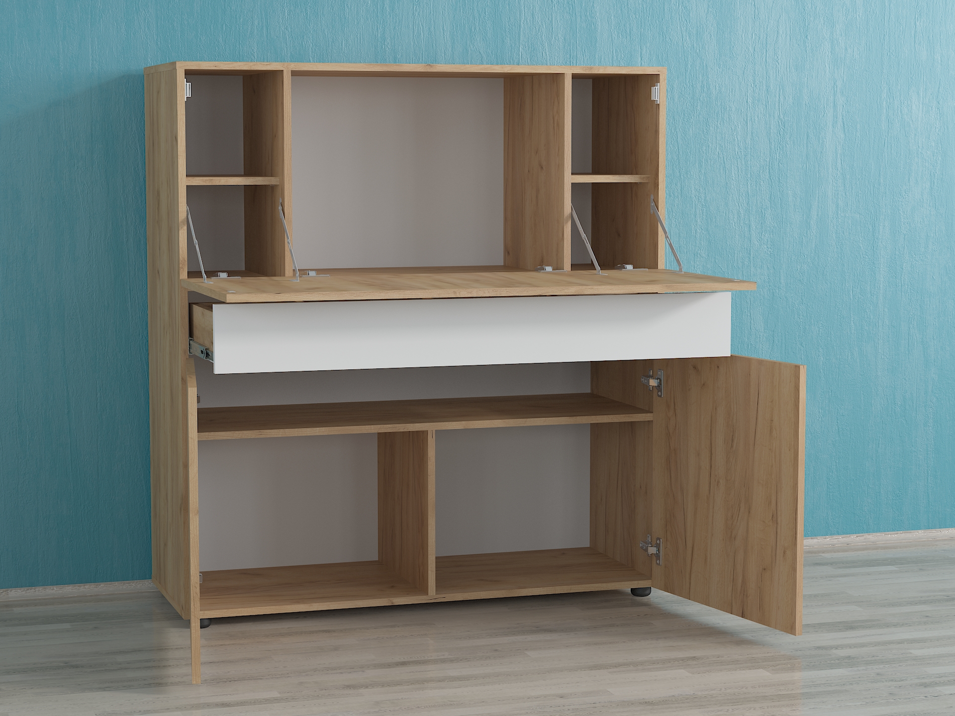 Стіл Трансформер А-112 дуб крафт - білий