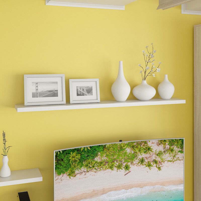 Полиця навісна А-150 білий ширина 200см