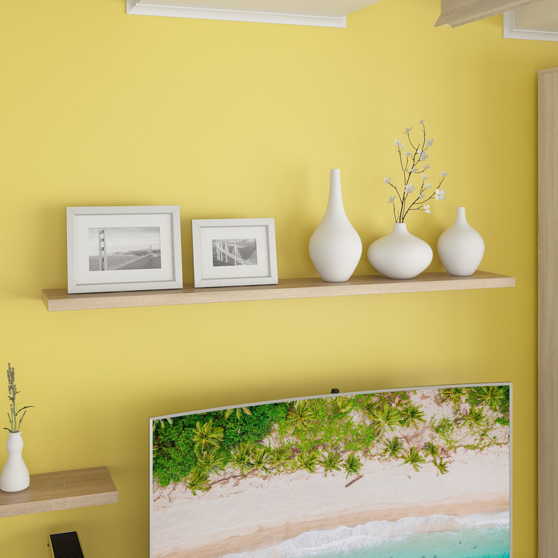 Полиця навісна А-151 дуб сонома ширина 130см