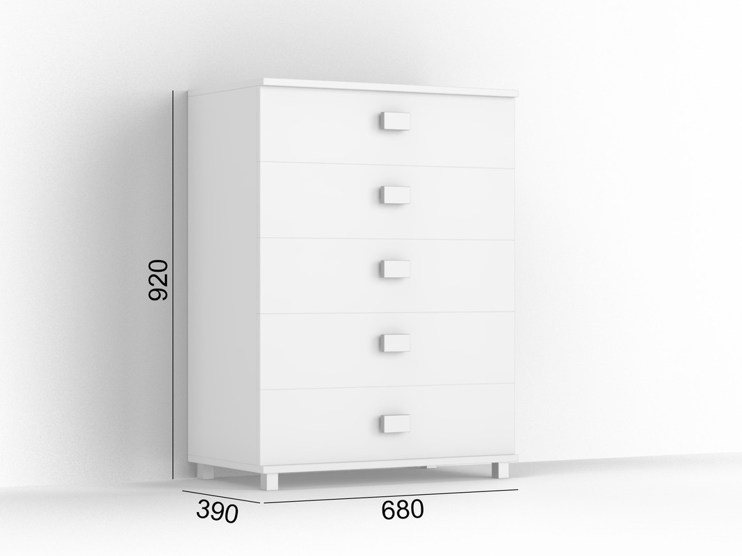 Комод ТКБ - 185 білий