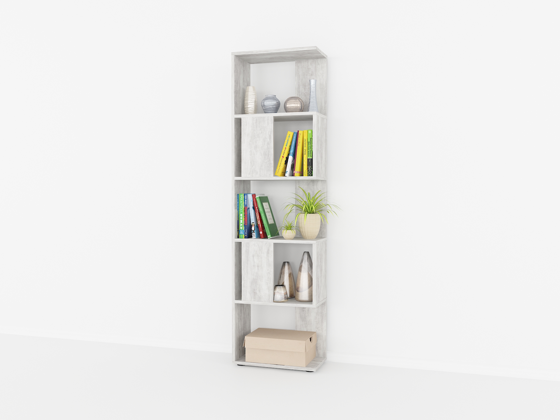 Книжкова полиця А-73 бетон