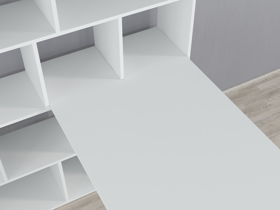 Стіл - підставка під стелаж А-82 білий