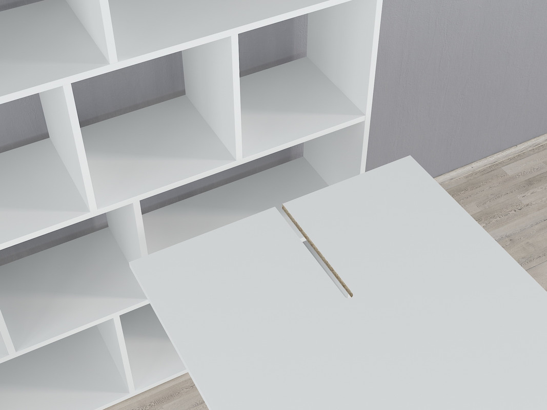 Стіл - підставка під стелаж А-82 білий