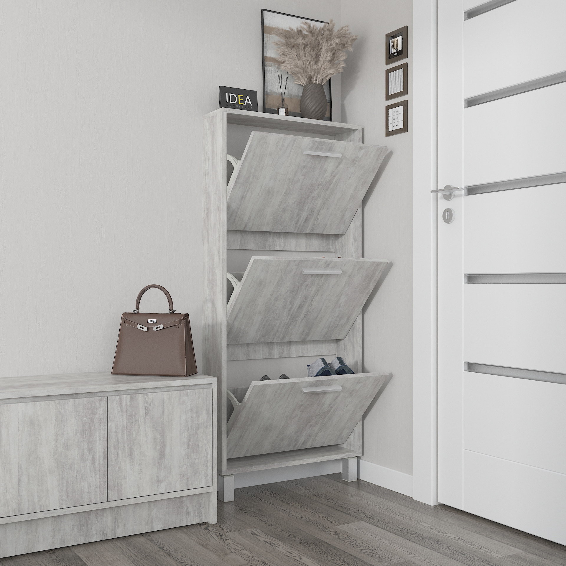 Взуттєва тумба А-160 бетон