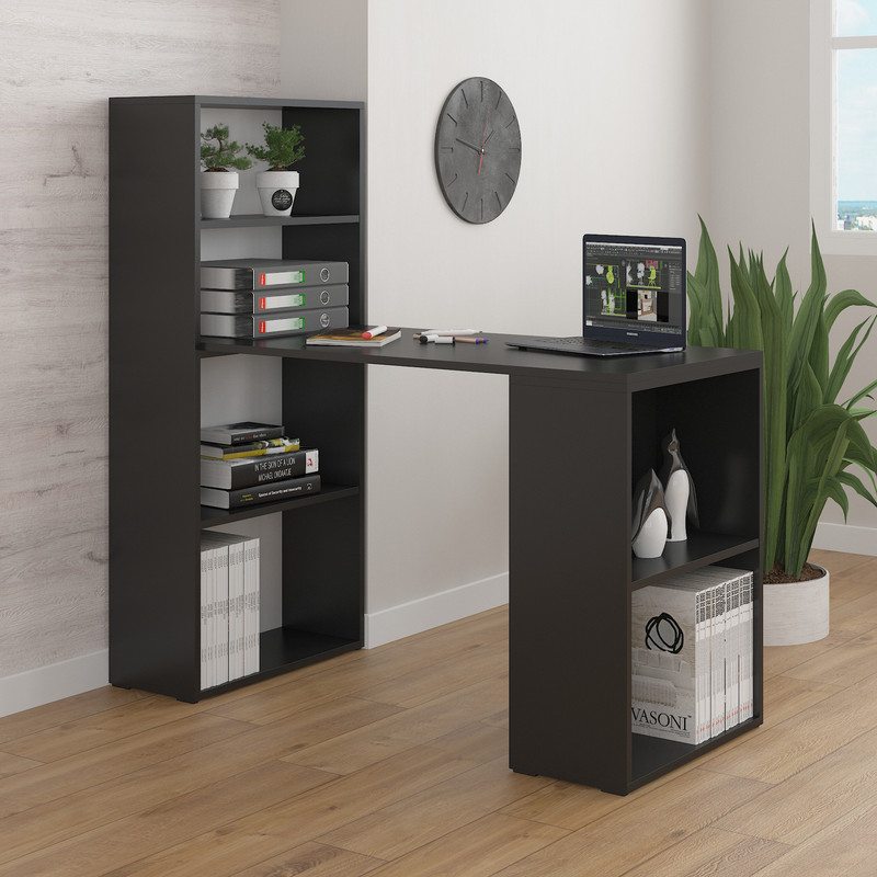 Стіл комп’ютерний А-183 чорний матовий