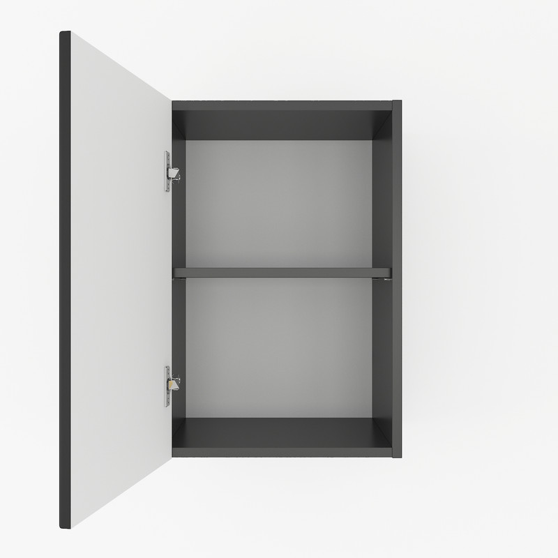 Шафа навісна 400мм К-51 чорний матовий