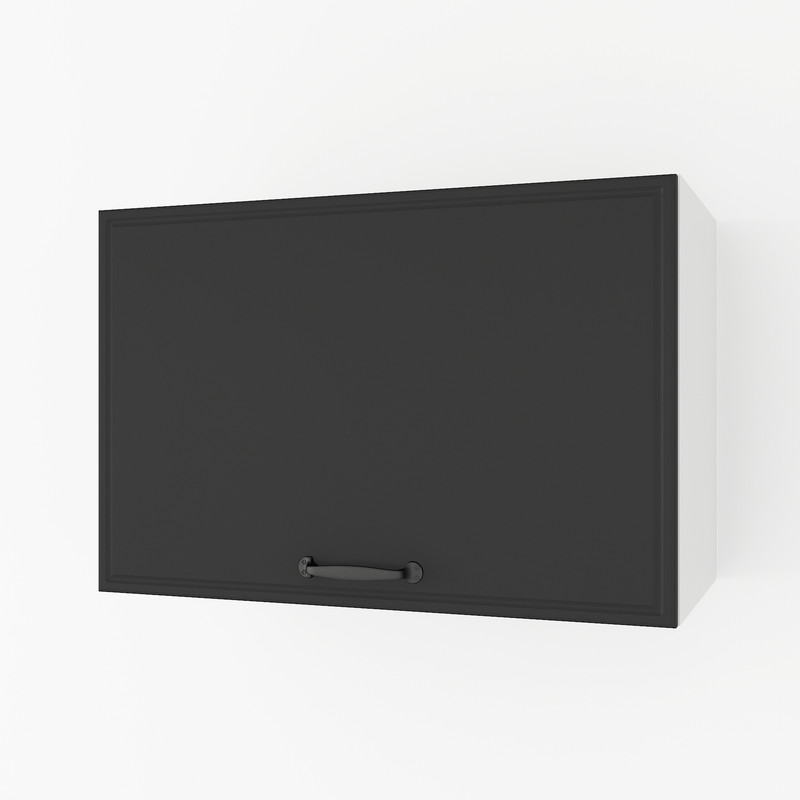 Шафа навісна 600мм, витяжка К-52 білий-чорний