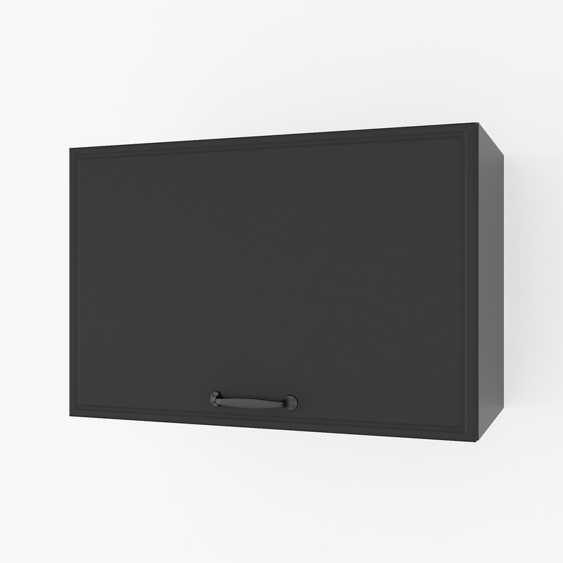 Шафа навісна 600мм, витяжка К-52 чорний матовий