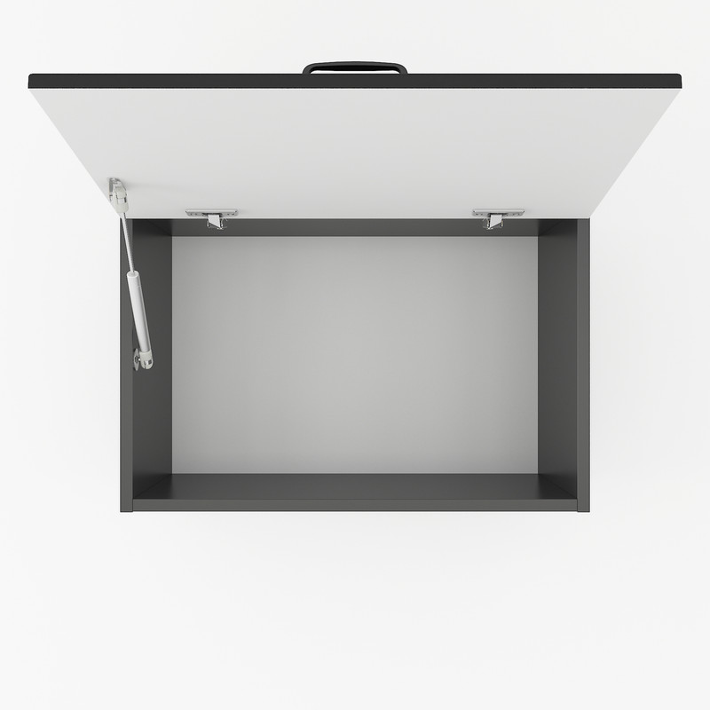 Шафа навісна 600мм, витяжка К-52 чорний матовий