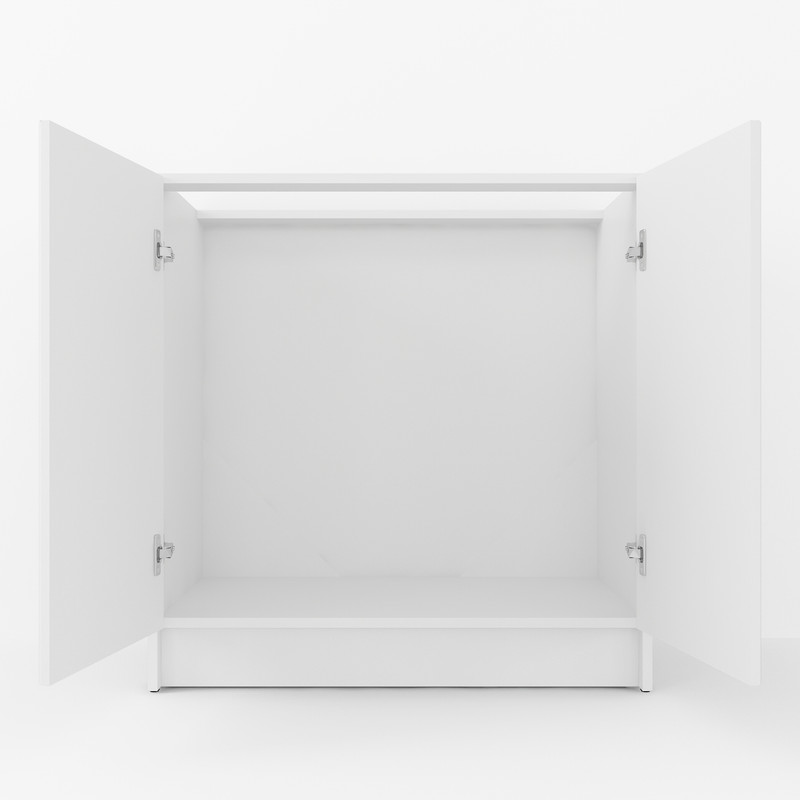 Тумба низ 800мм, мийка (без стільниці) К-55 білий