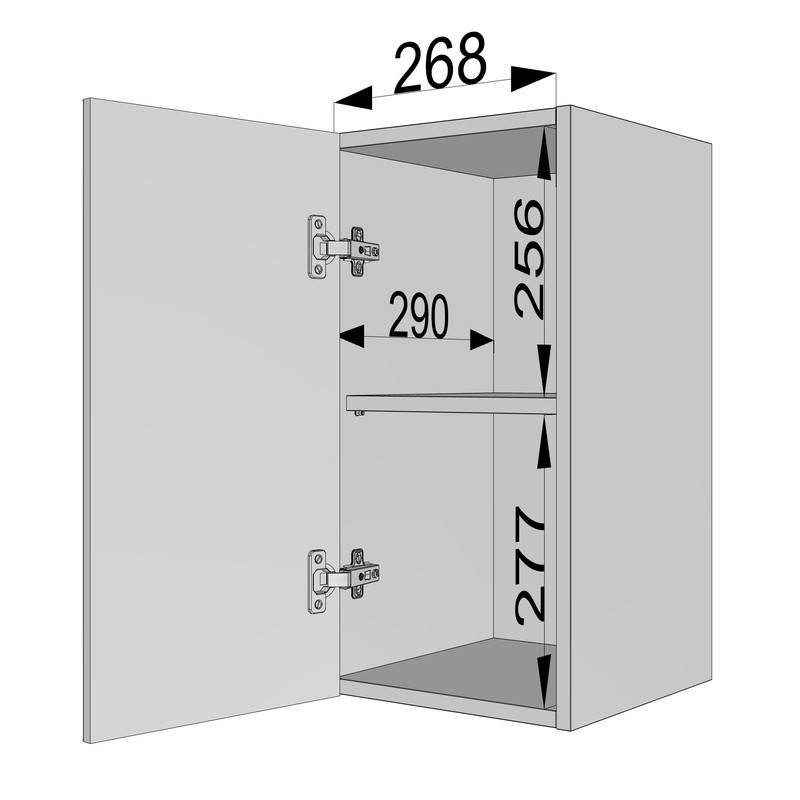 Шафа навісна 300мм К-58 білий - камуфляж