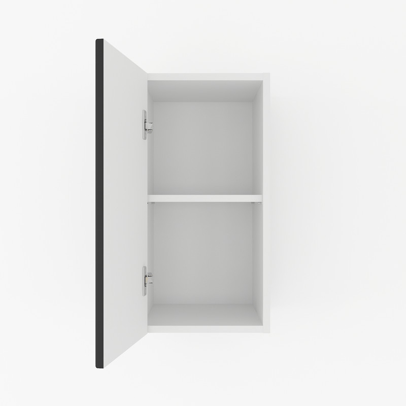 Шафа навісна 300мм К-58 білий-чорний