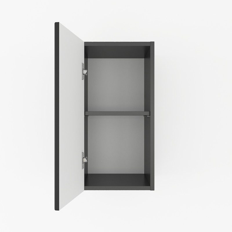 Шафа навісна 300мм К-58 чорний матовий