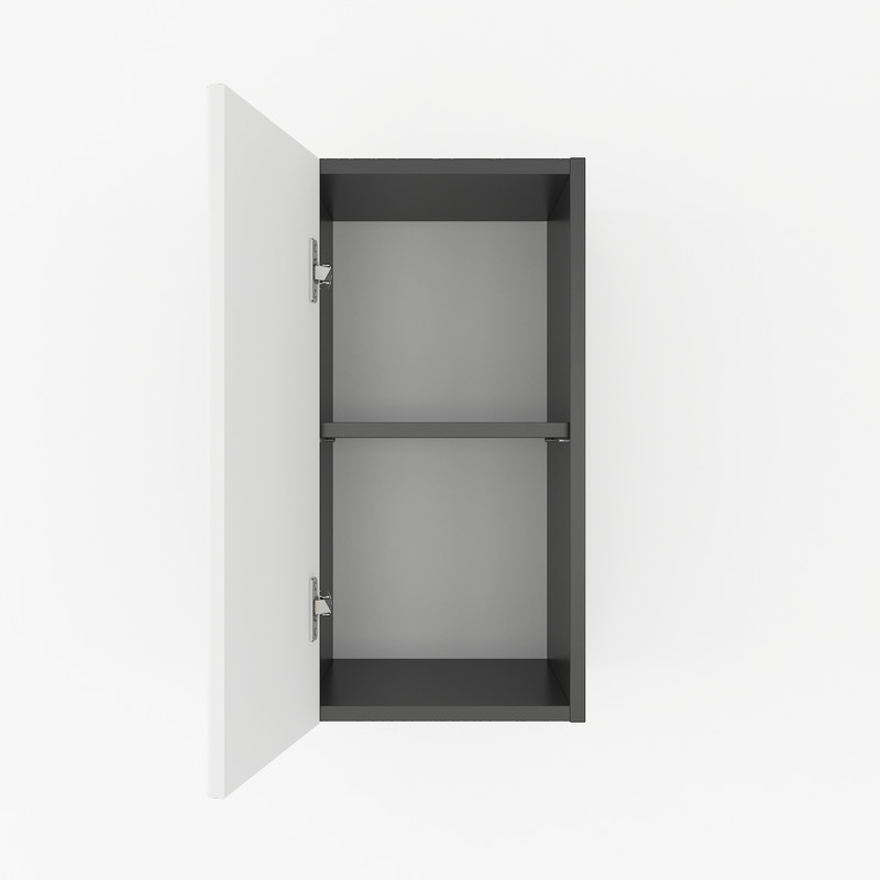 Шафа навісна 300мм К-58 чорний-білий