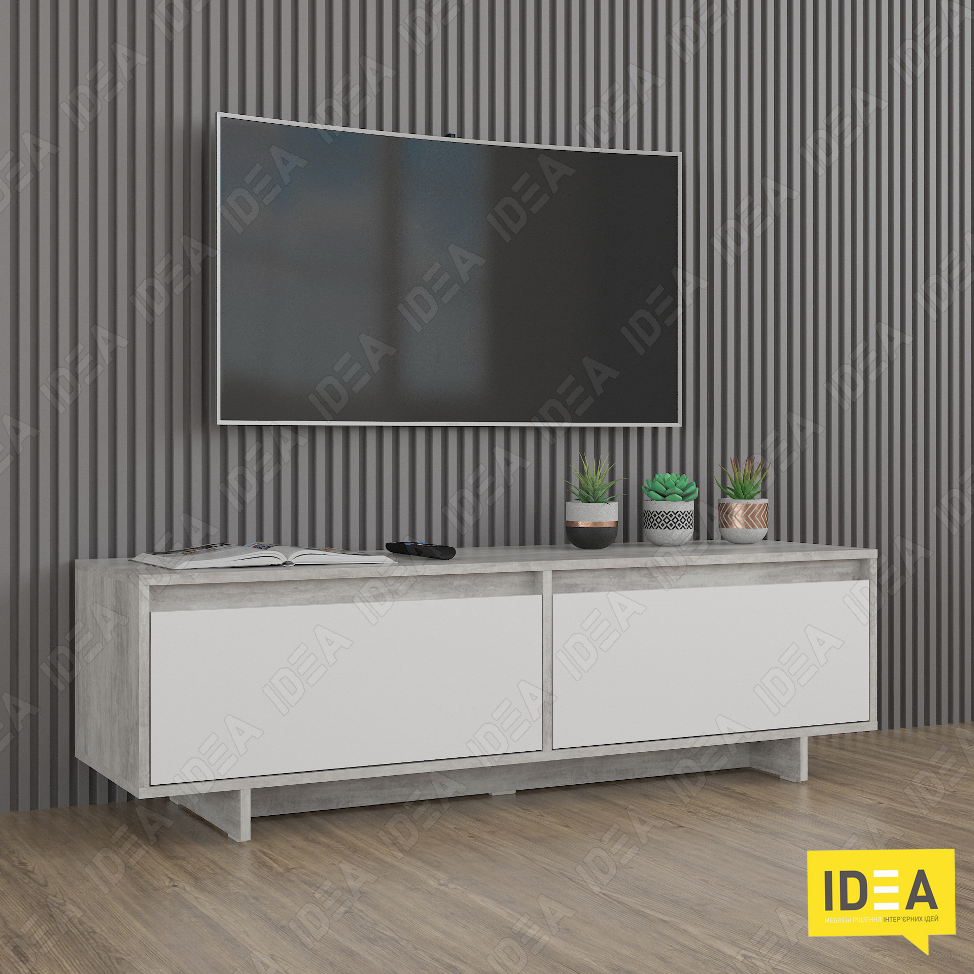 Тумба ТБ А-190 бетон-білий