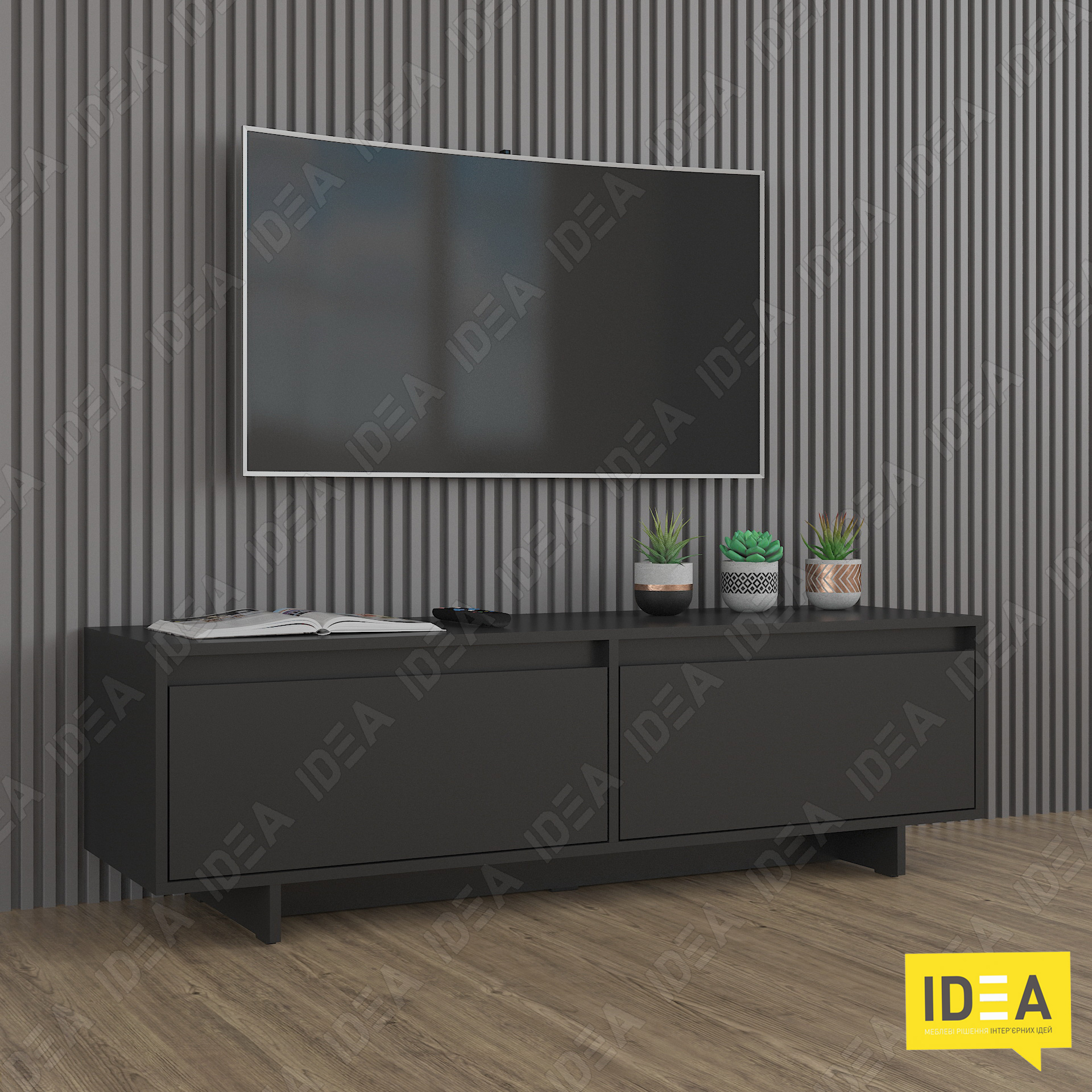 Тумба ТБ А-190 чорний матовий