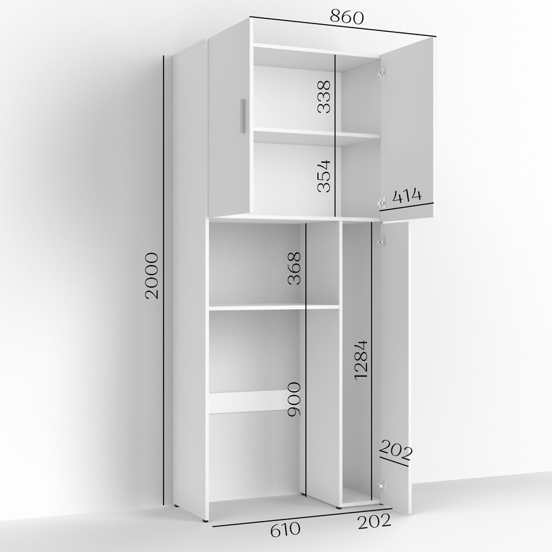 Тумба під пральну машину В-45 Шифер сірий