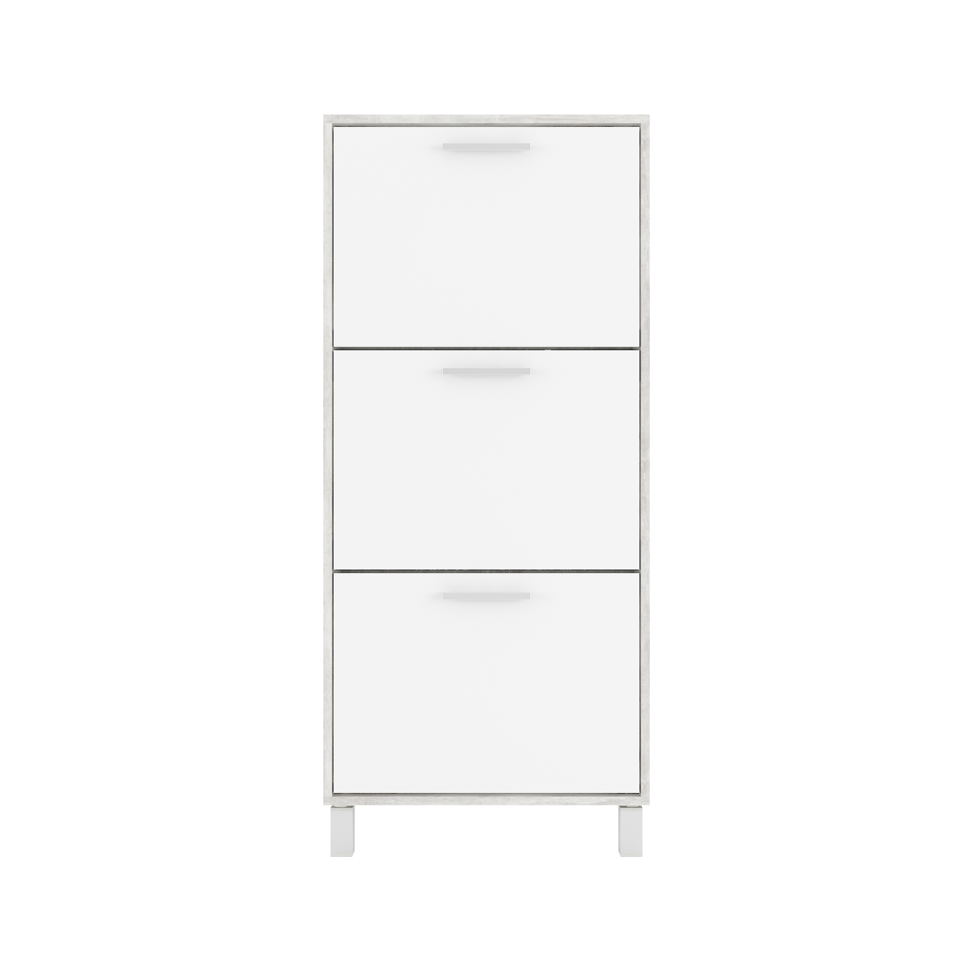 Взуттєва тумба А-160 бетон-білий