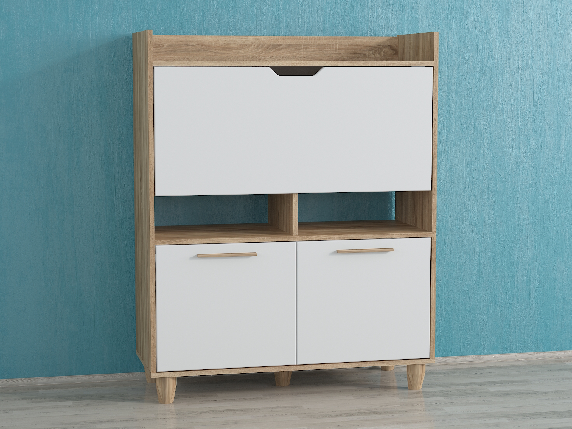 Стіл Трансформер А-113 дуб сонома - білий