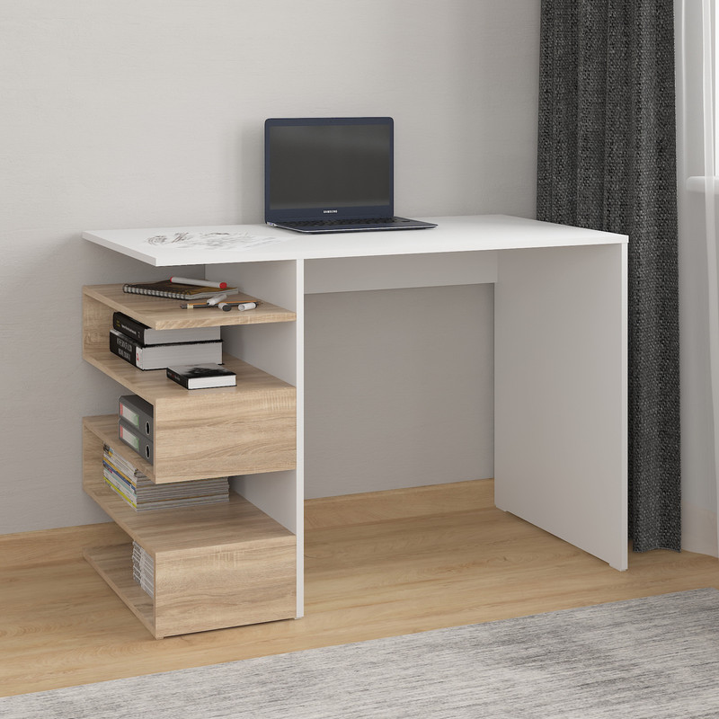 Комп’ютерний стіл А-186 дуб сонома - білий