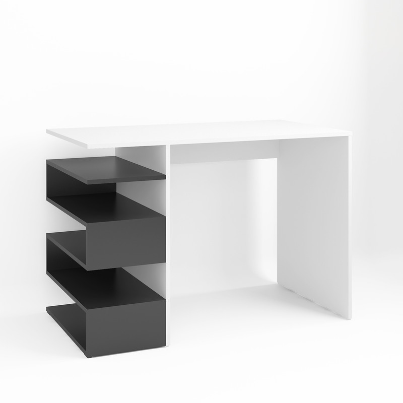 Комп’ютерний стіл А-186 чорний-білий