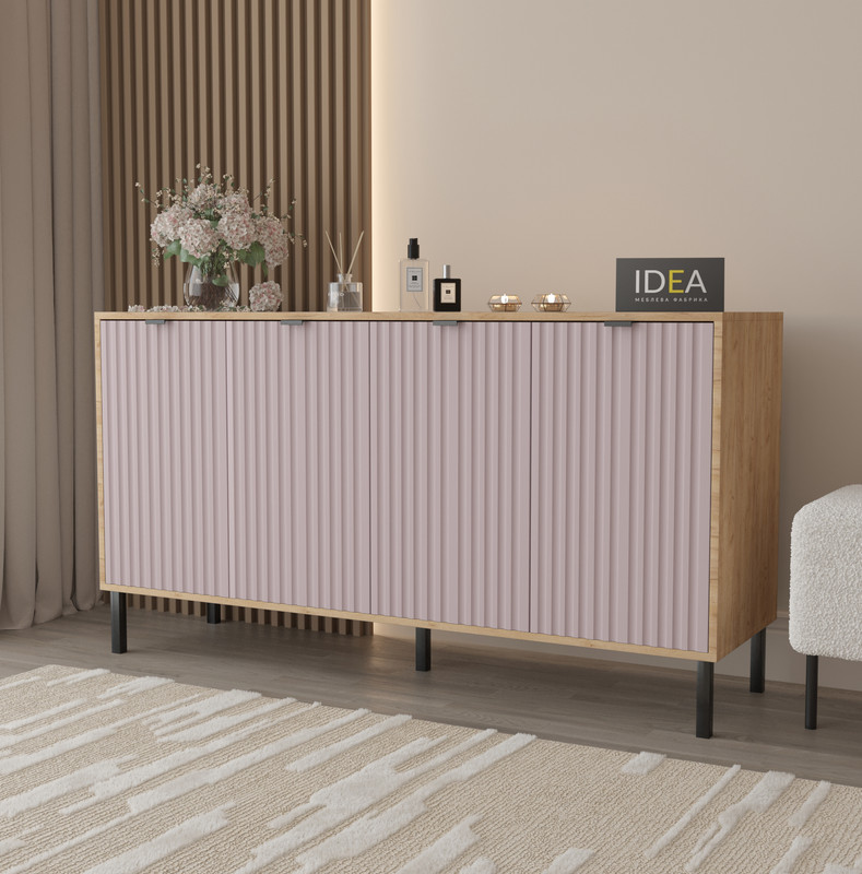 Комод П-7 Дуб Крафт - Лавандовий