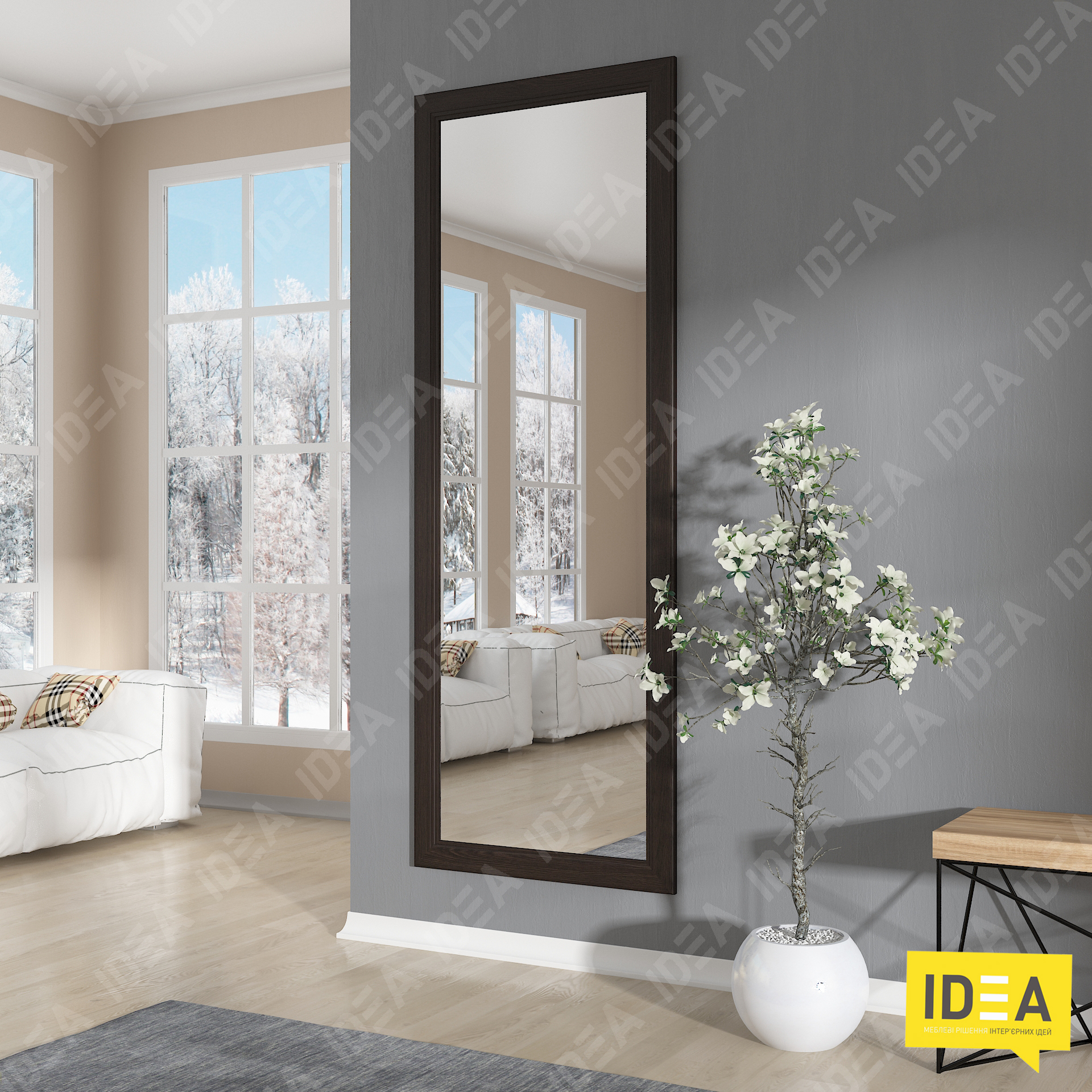 Дзеркало А-137 венге темний