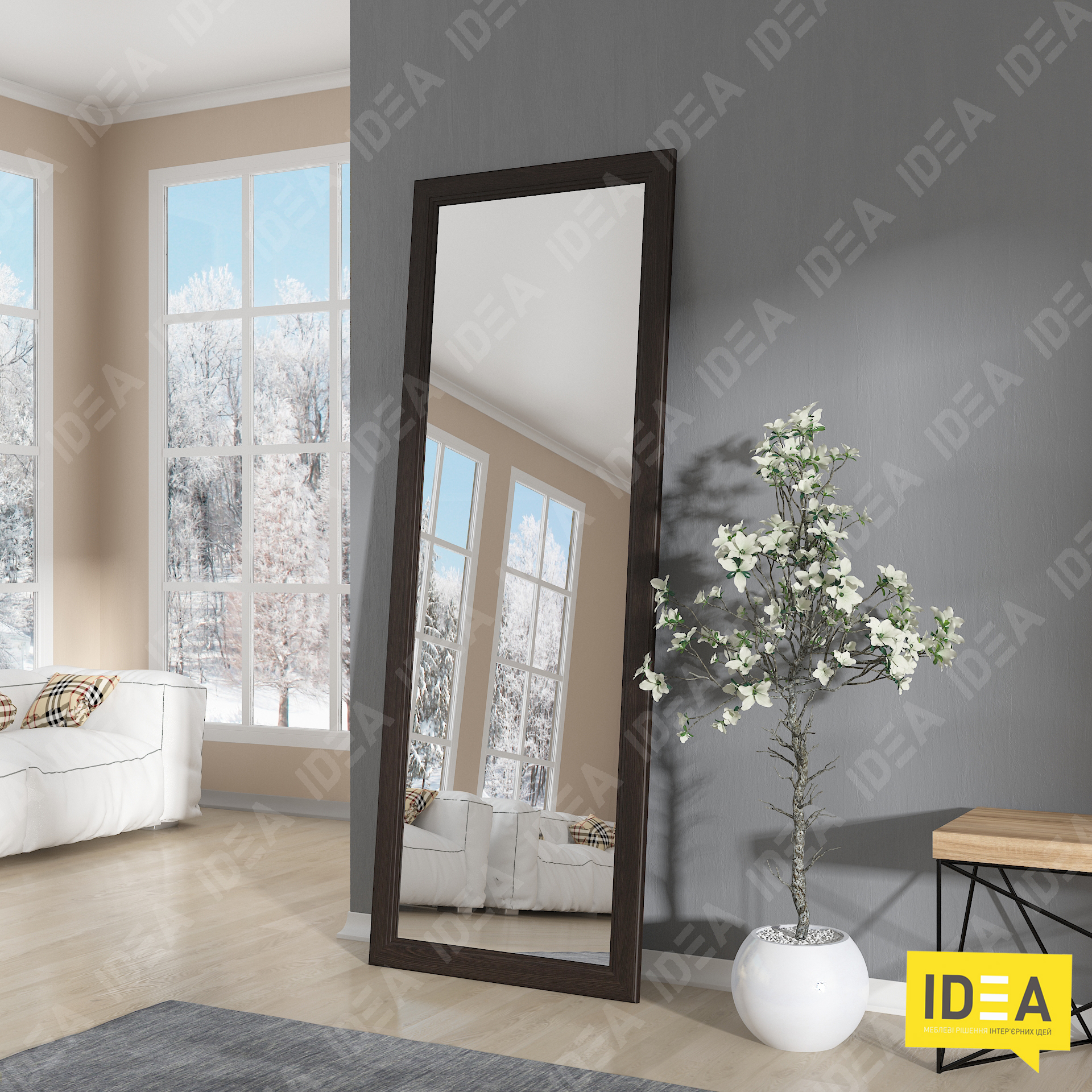 Дзеркало А-137 венге темний