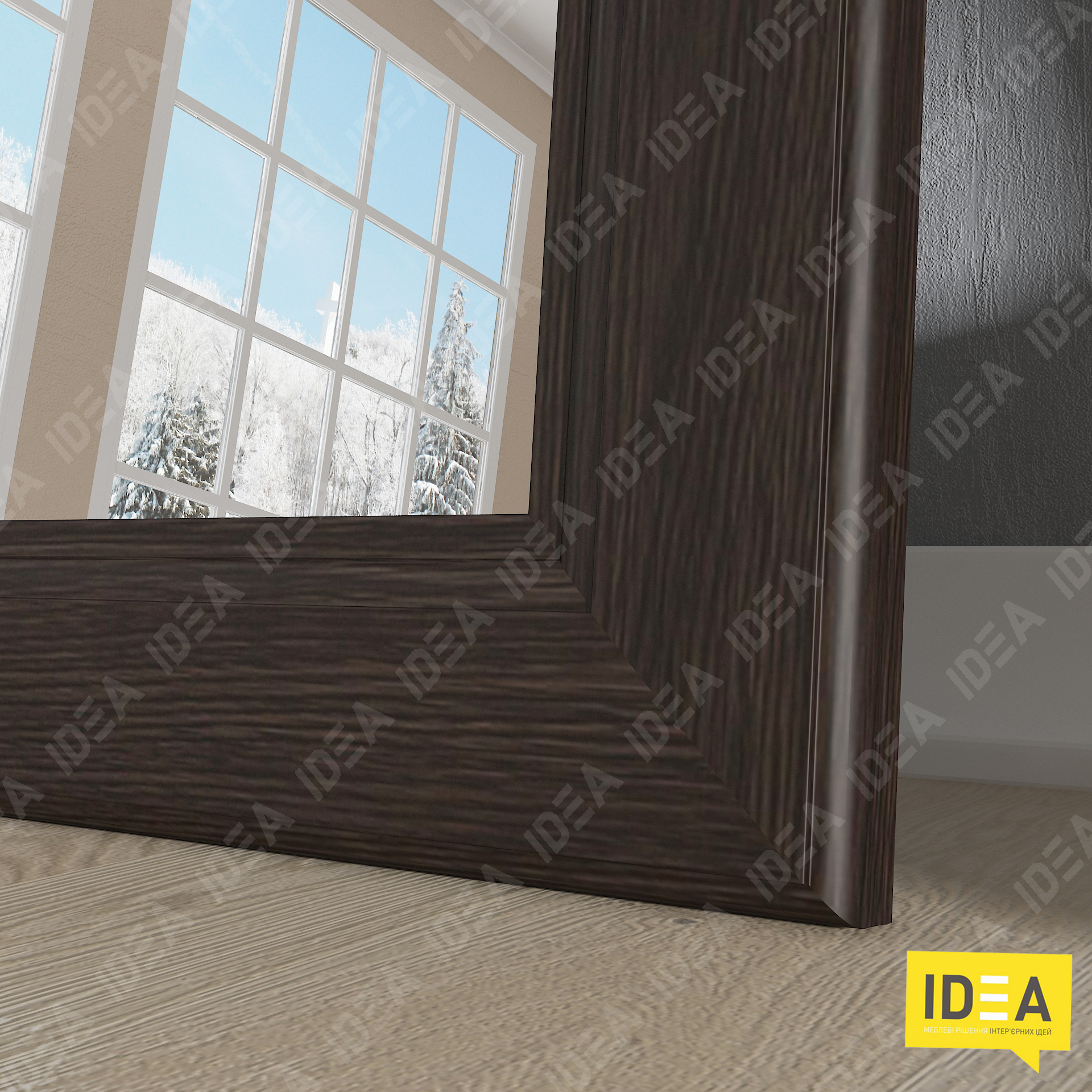 Дзеркало А-137 венге темний