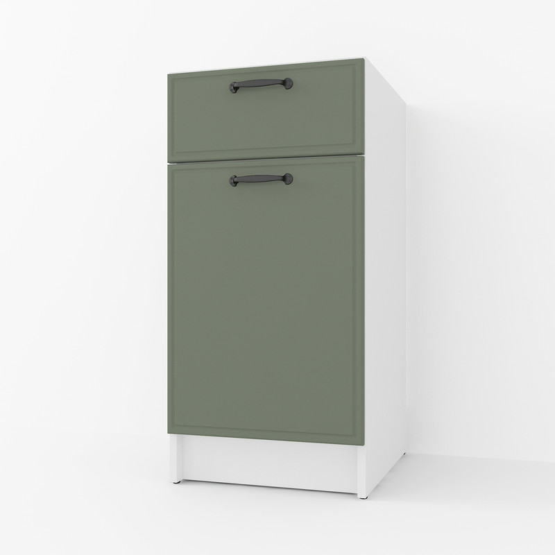 Тумба низ 400мм К-54 (без стільниці) білий - камуфляж