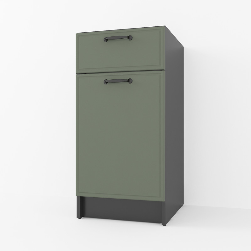 Тумба низ 400мм К-54 (без стільниці) чорний - камуфляж