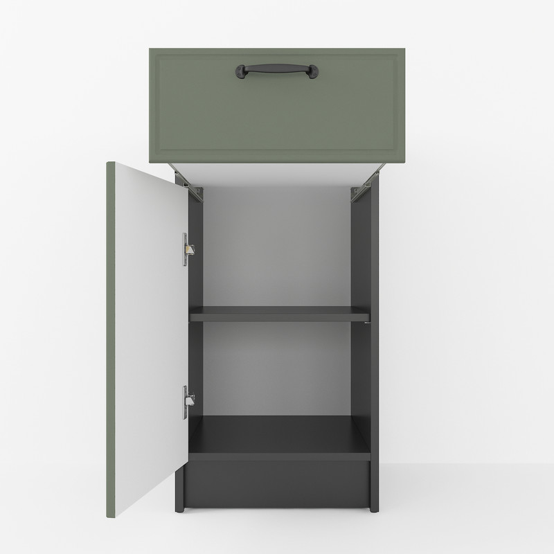 Тумба низ 400мм К-54 (без стільниці) чорний - камуфляж