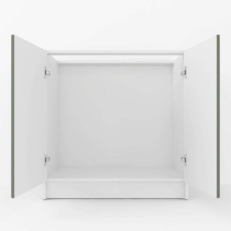 Тумба низ 800мм, мийка (без стільниці) К-55 білий - камуфляж