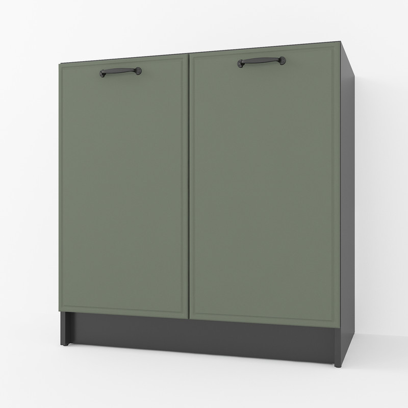 Тумба низ 800мм, мийка (без стільниці) К-55 чорний - камуфляж