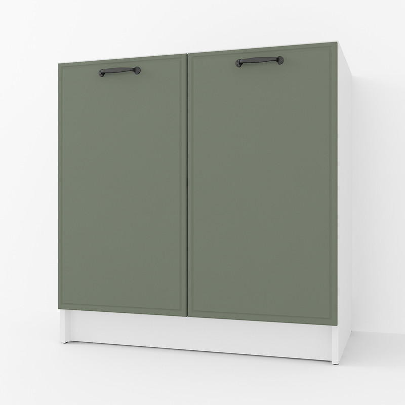 Тумба низ 800мм, К-66 (без стільниці) білий - камуфляж