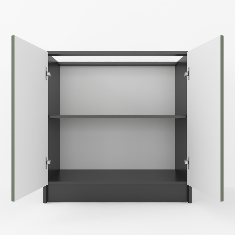 Тумба низ 800мм, К-66 (без стільниці) чорний - камуфляж