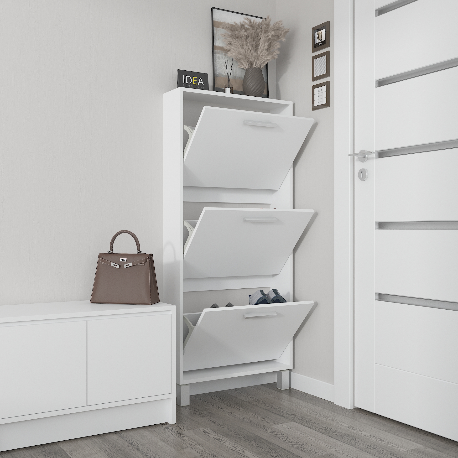 Взуттєва тумба А-160 білий