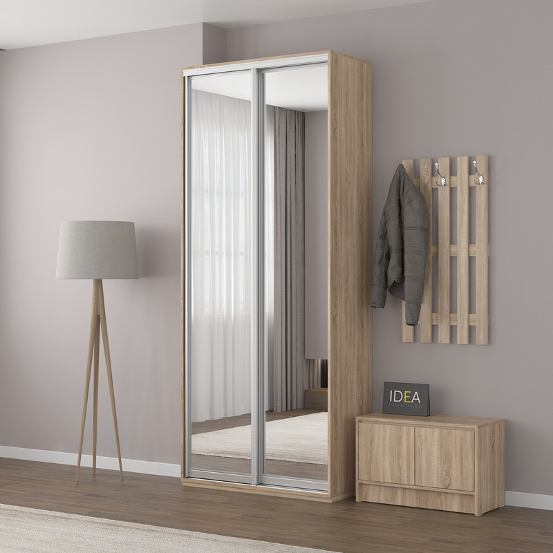 Шафа-купе IDEA серія 1 100 x 45 x 240 см Дуб сонома дзеркало