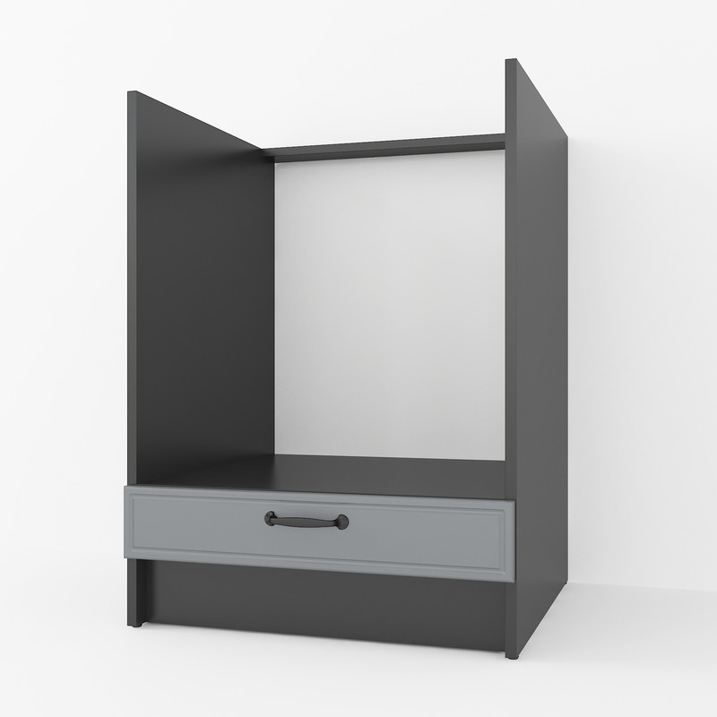 Тумба під духовку 600мм К-56 (без стільниці) чорний - асфальт