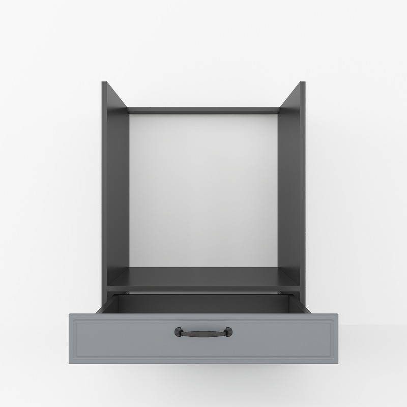 Тумба під духовку 600мм К-56 (без стільниці) чорний - асфальт