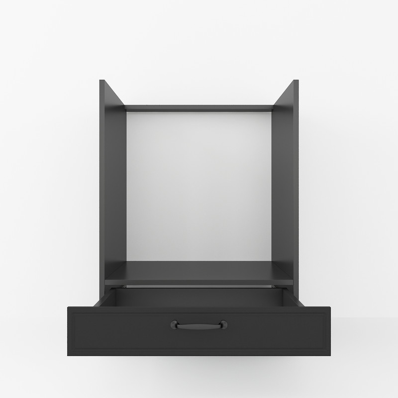 Тумба під духовку 600мм К-56 (без стільниці) чорний матовий