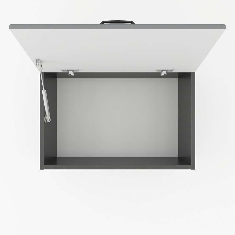 Шафа навісна 600мм, витяжка К-52 чорний - асфальт